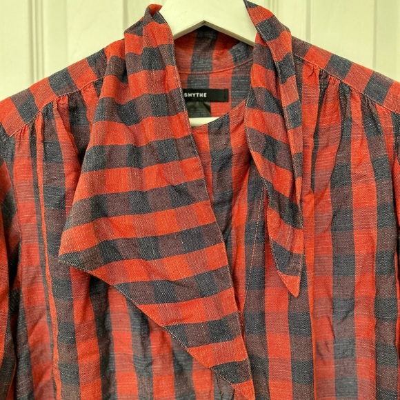 Smythe plaid shirt.  Size XS. - Picture 5 of 6